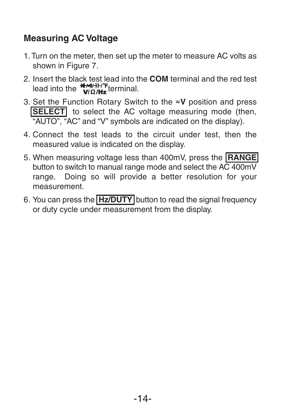 Elenco 3 1/2 Digit with Temperature User Manual | Page 14 / 36