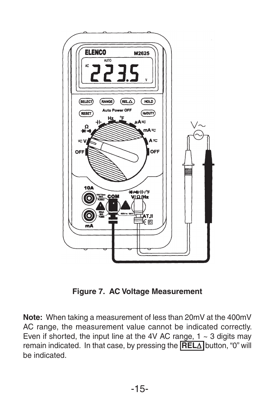 Elenco 3 1/2 Digit with Temperature User Manual | Page 15 / 36