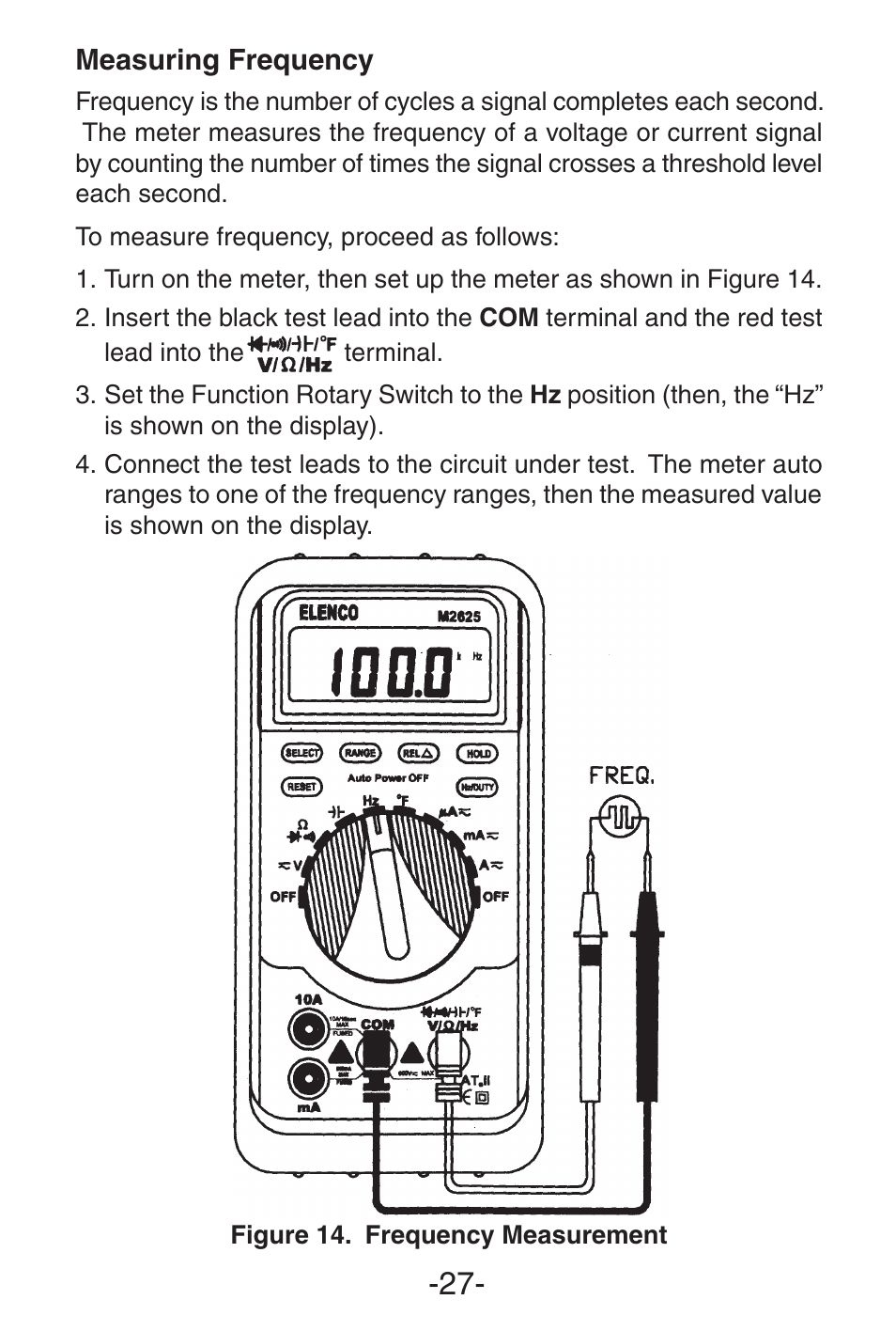 Elenco 3 1/2 Digit with Temperature User Manual | Page 27 / 36