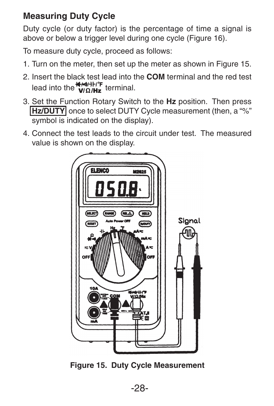 Elenco 3 1/2 Digit with Temperature User Manual | Page 28 / 36