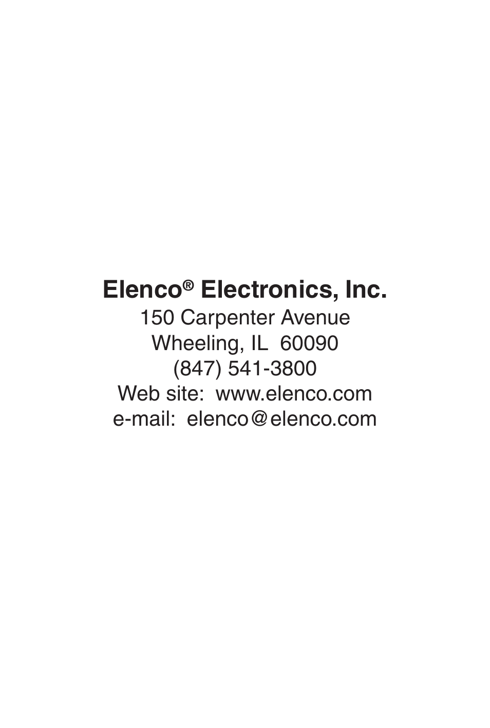 Elenco, Electronics, inc | Elenco 3 1/2 Digit with Temperature User Manual | Page 36 / 36