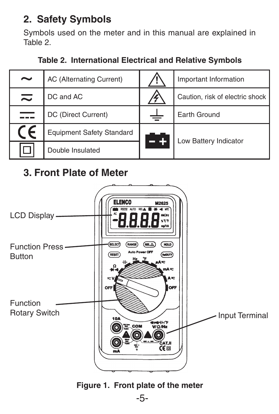 Elenco 3 1/2 Digit with Temperature User Manual | Page 5 / 36