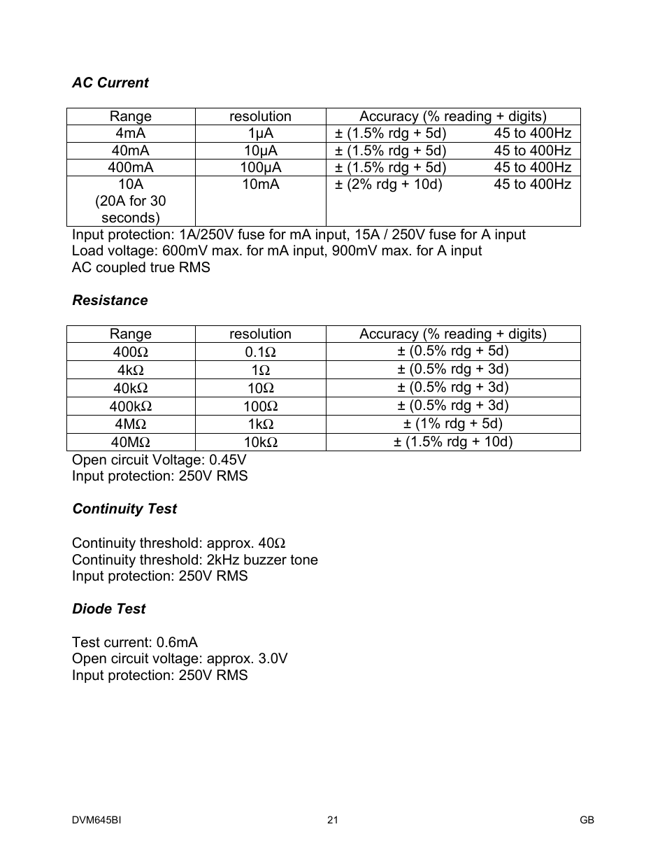 Elenco Digital Bench Multimeter User Manual | Page 22 / 26