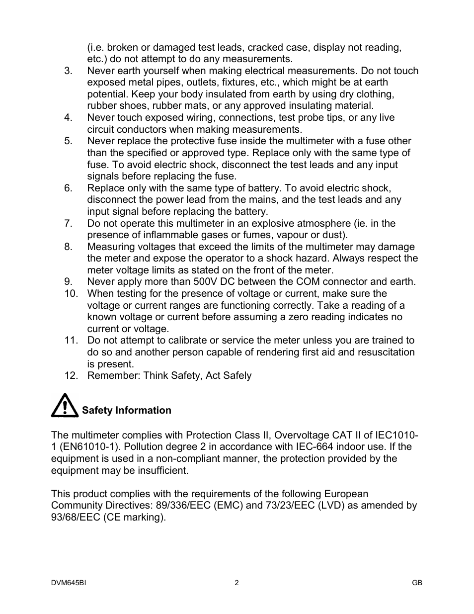 Elenco Digital Bench Multimeter User Manual | Page 3 / 26