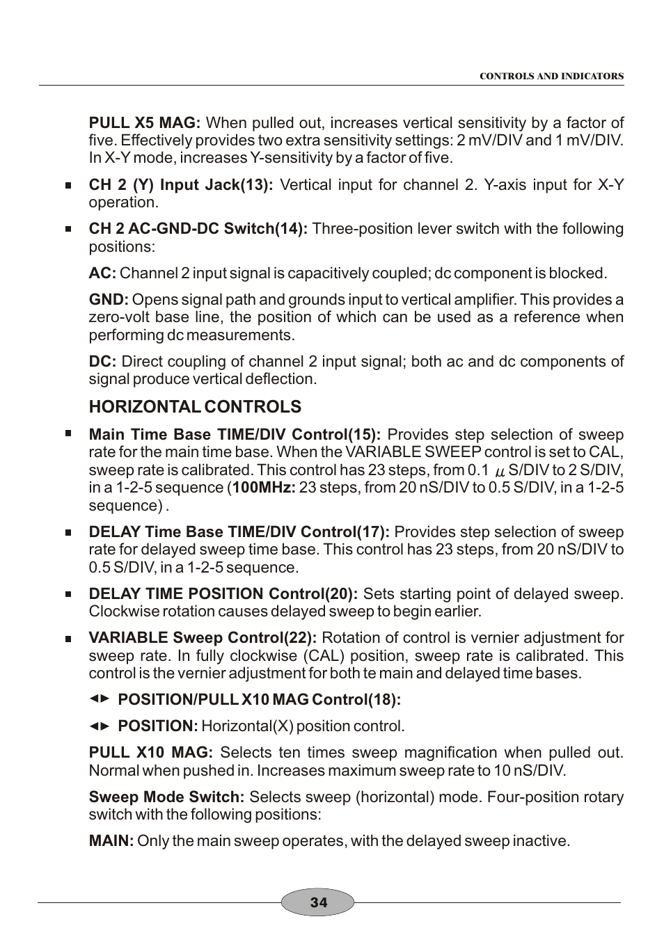 頁面 37 | Elenco 30MHz Dual Trace User Manual | Page 37 / 68