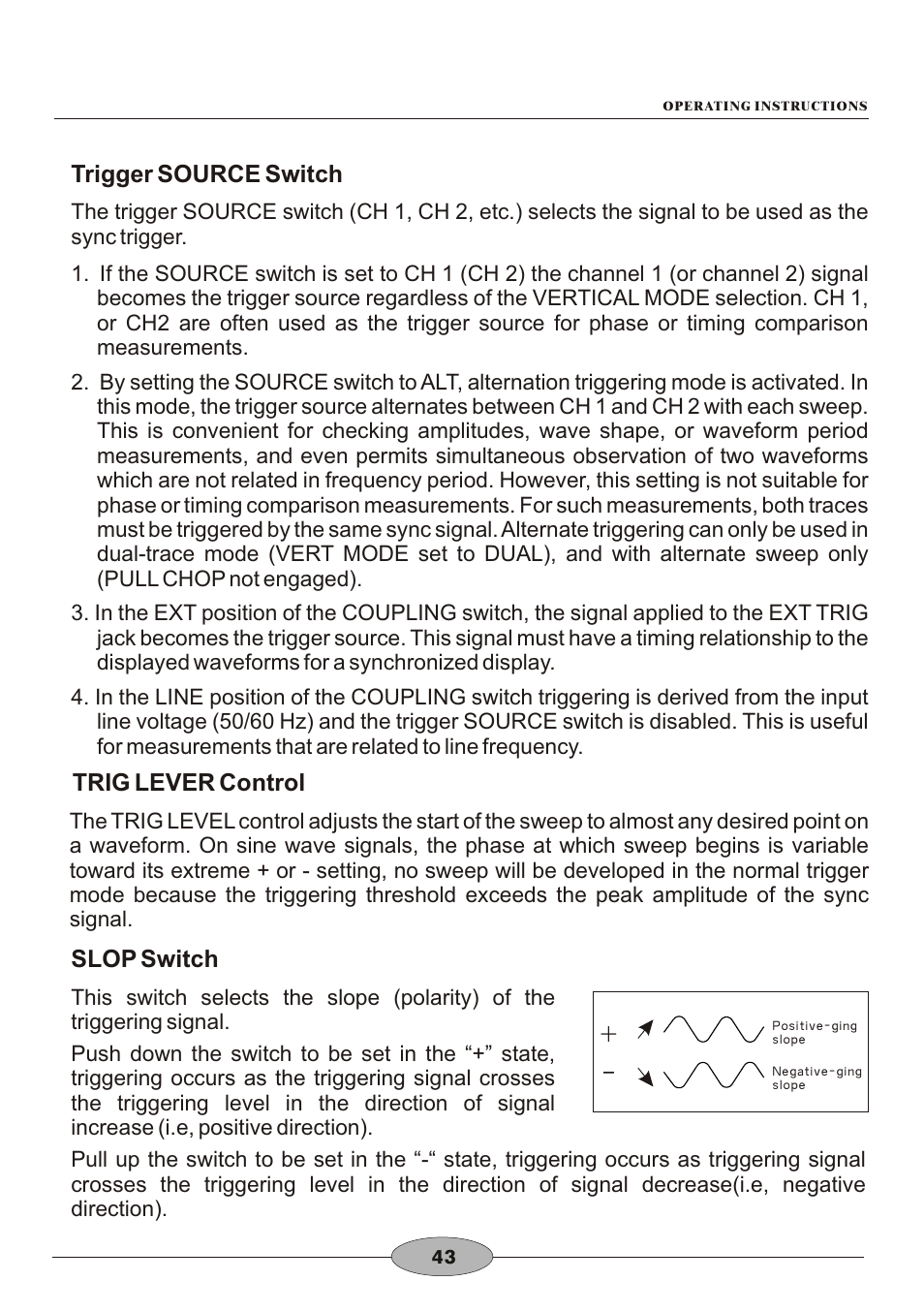 頁面 46 | Elenco 30MHz Dual Trace User Manual | Page 46 / 68