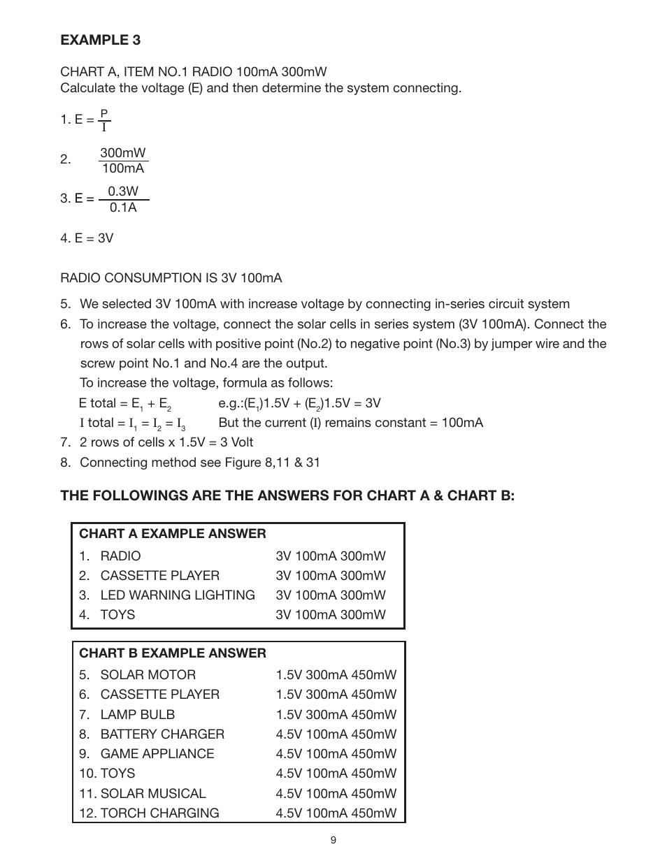 Elenco Deluxe Solar Educational Kit User Manual | Page 9 / 15