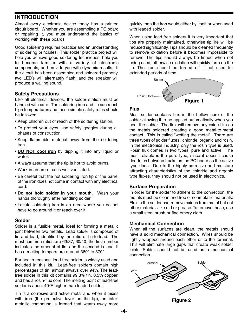 Introduction | Elenco Practical Soldering Project Kit User Manual | Page 5 / 16