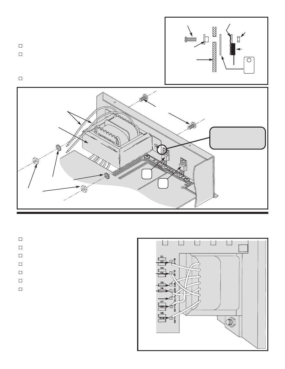 Right side, Wire the transformer to the pc board | Elenco Digital / Analog Trainer Kit Version User Manual | Page 12 / 52