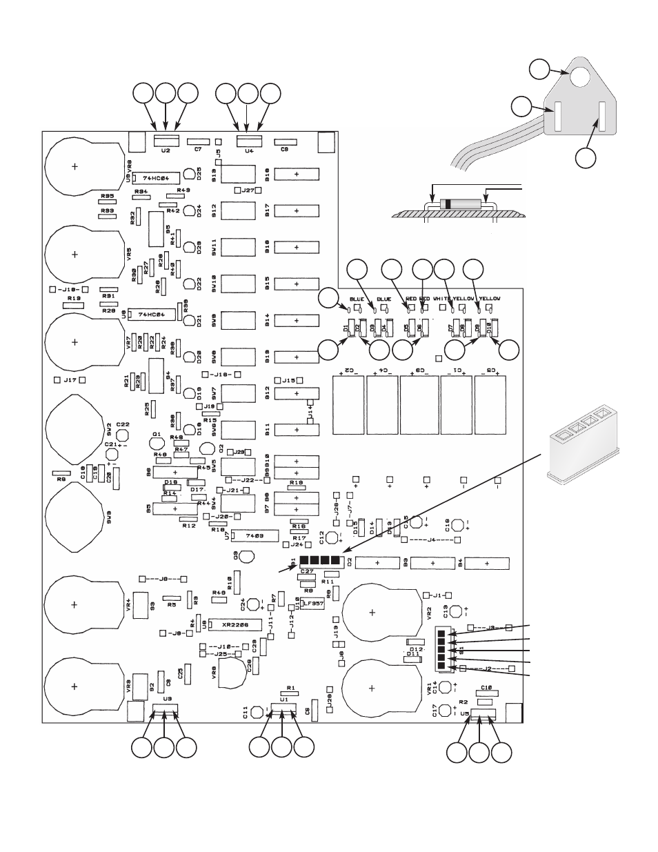 Locations for testing points | Elenco Digital / Analog Trainer Kit Version User Manual | Page 17 / 52