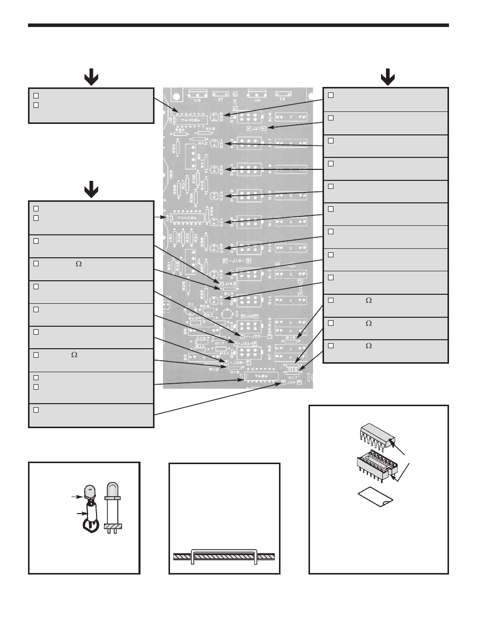 Continue install components to pc board start here, Continue | Elenco Digital / Analog Trainer Kit Version User Manual | Page 42 / 52