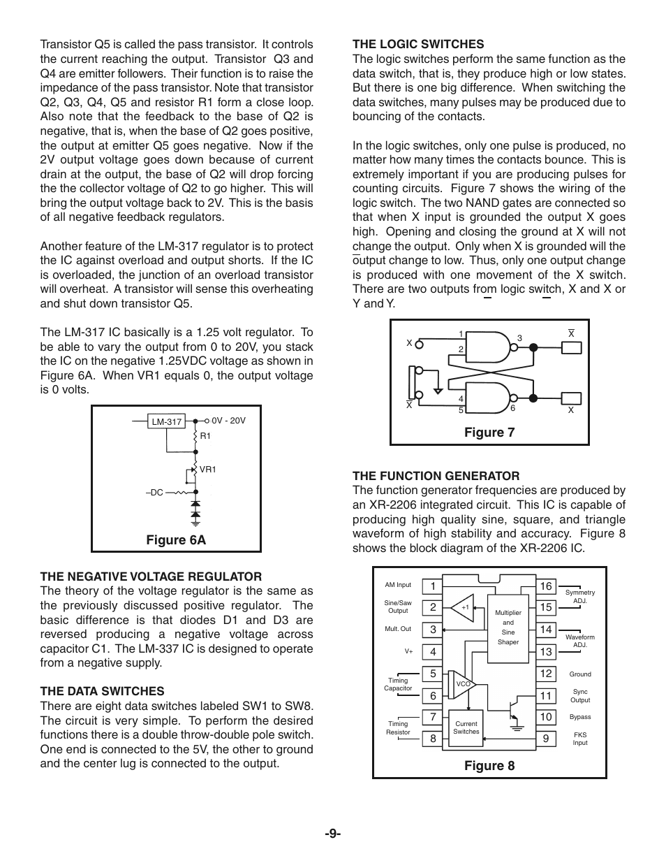 Figure 6a figure 7 figure 8 | Elenco Digital / Analog Trainer in Case User Manual | Page 10 / 16