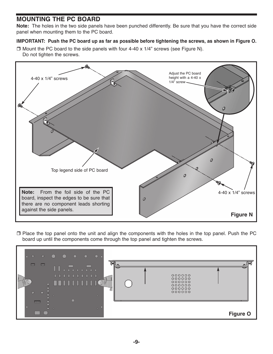 Mounting the pc board | Elenco Deluxe Digital / Analog Trainer with Tools Kit Version User Manual | Page 10 / 52