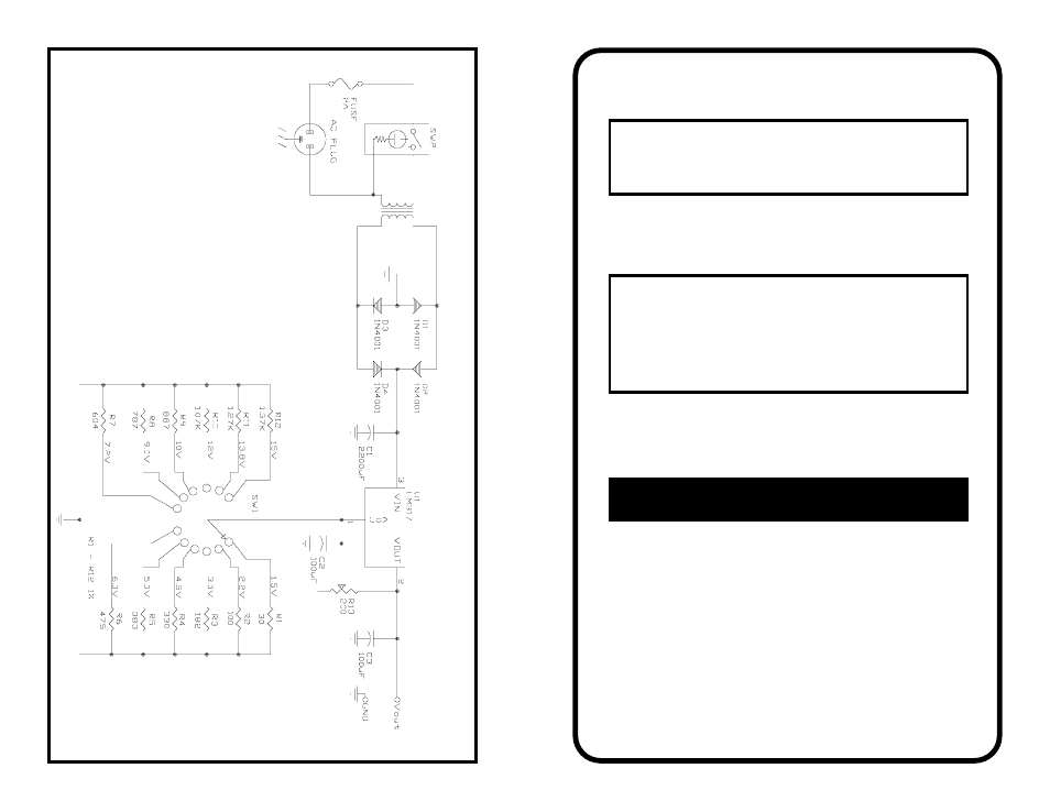 Elenco Deluxe Battery Eliminator User Manual | 2 pages