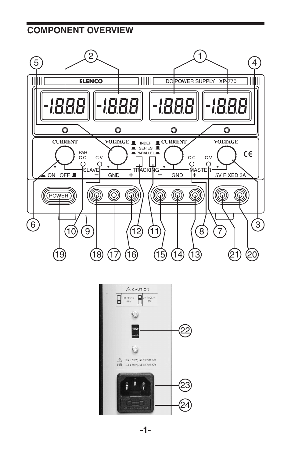 Elenco Dual 2A LCD User Manual | Page 2 / 8