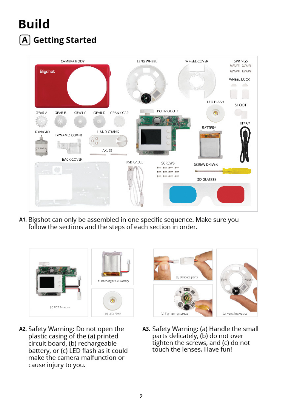 Elenco Bigshot Camera User Manual | Page 4 / 16