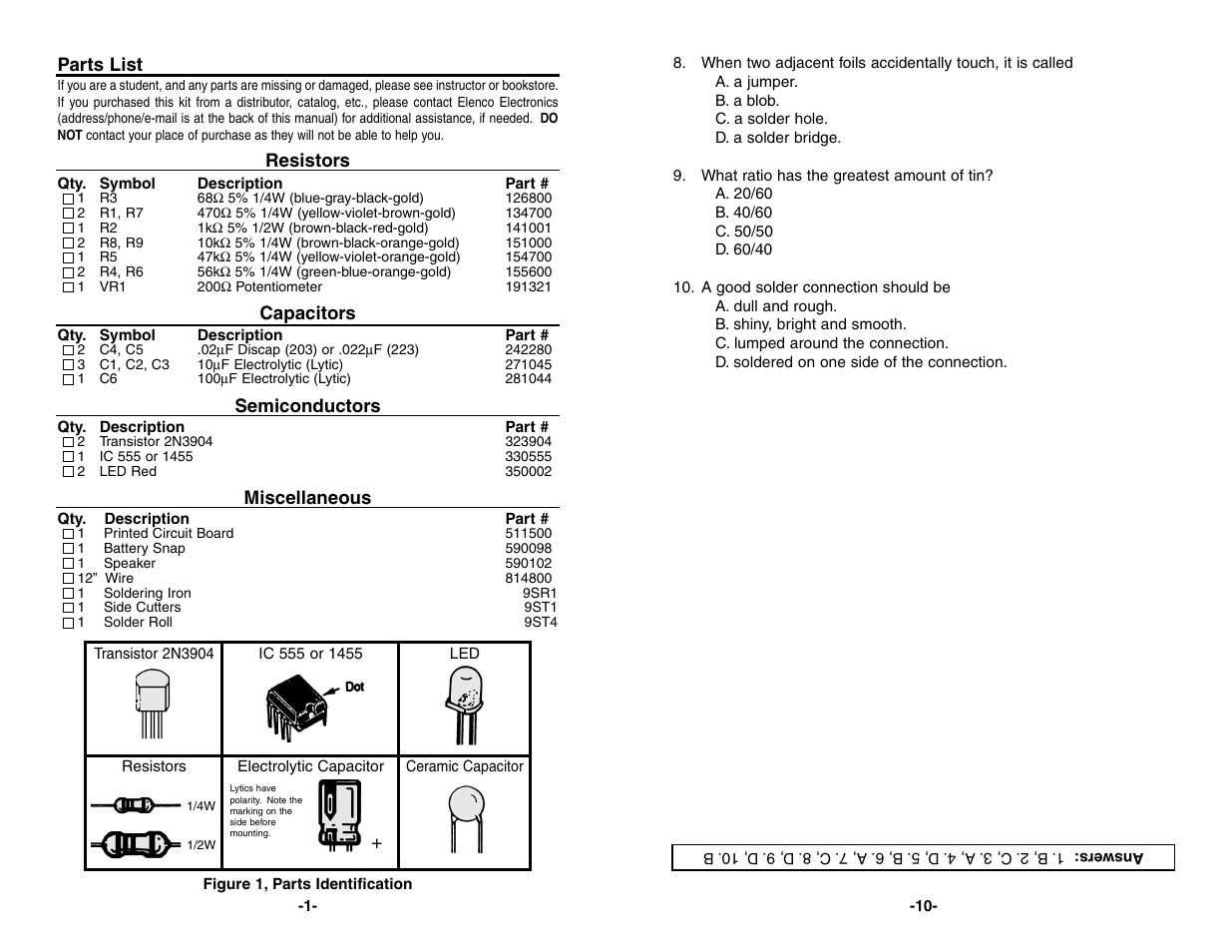Elenco Solder Practice Kit w/ Iron & User Manual | Page 2 / 6