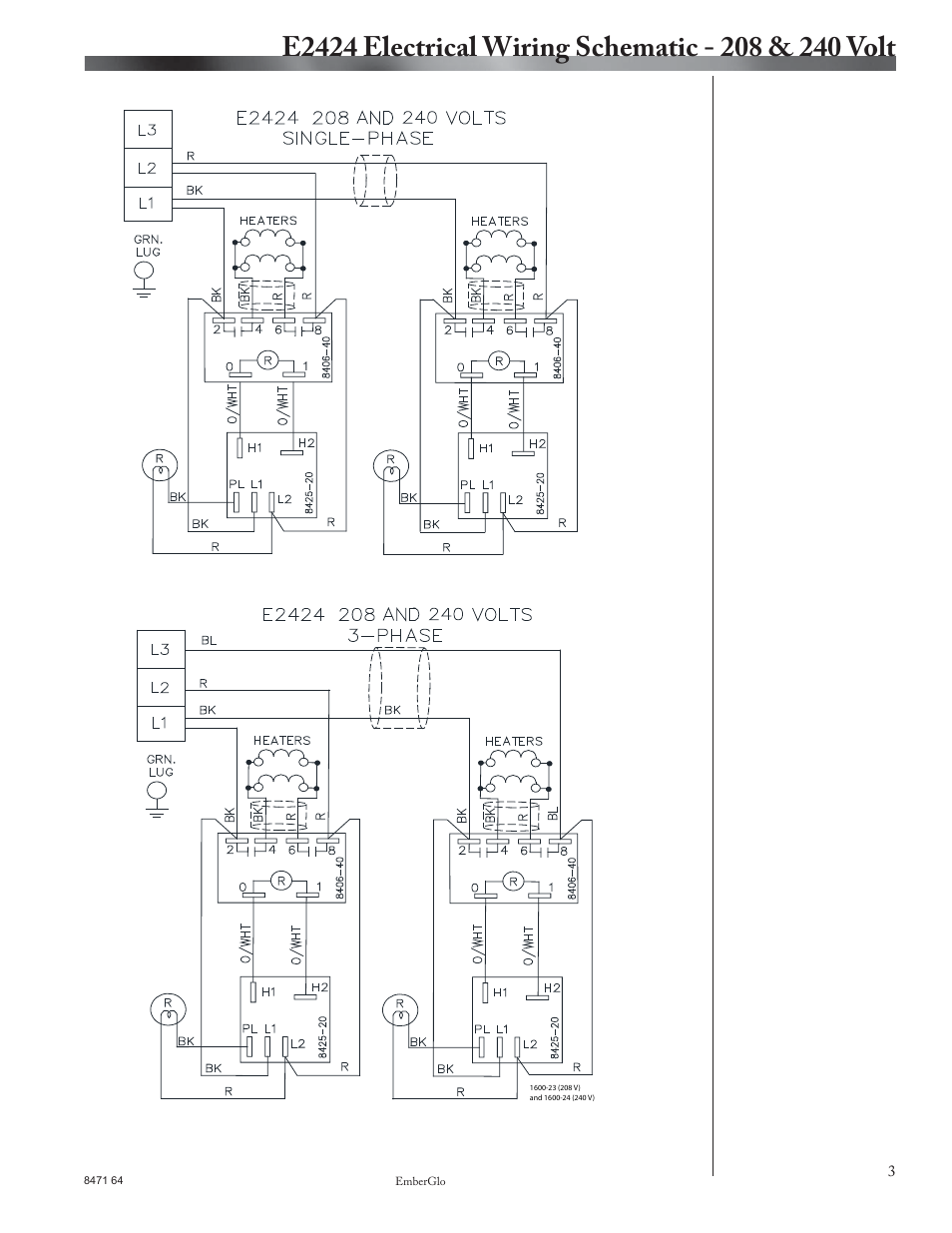 Schematics | EmberGlo E2424 User Manual | Page 3 / 8