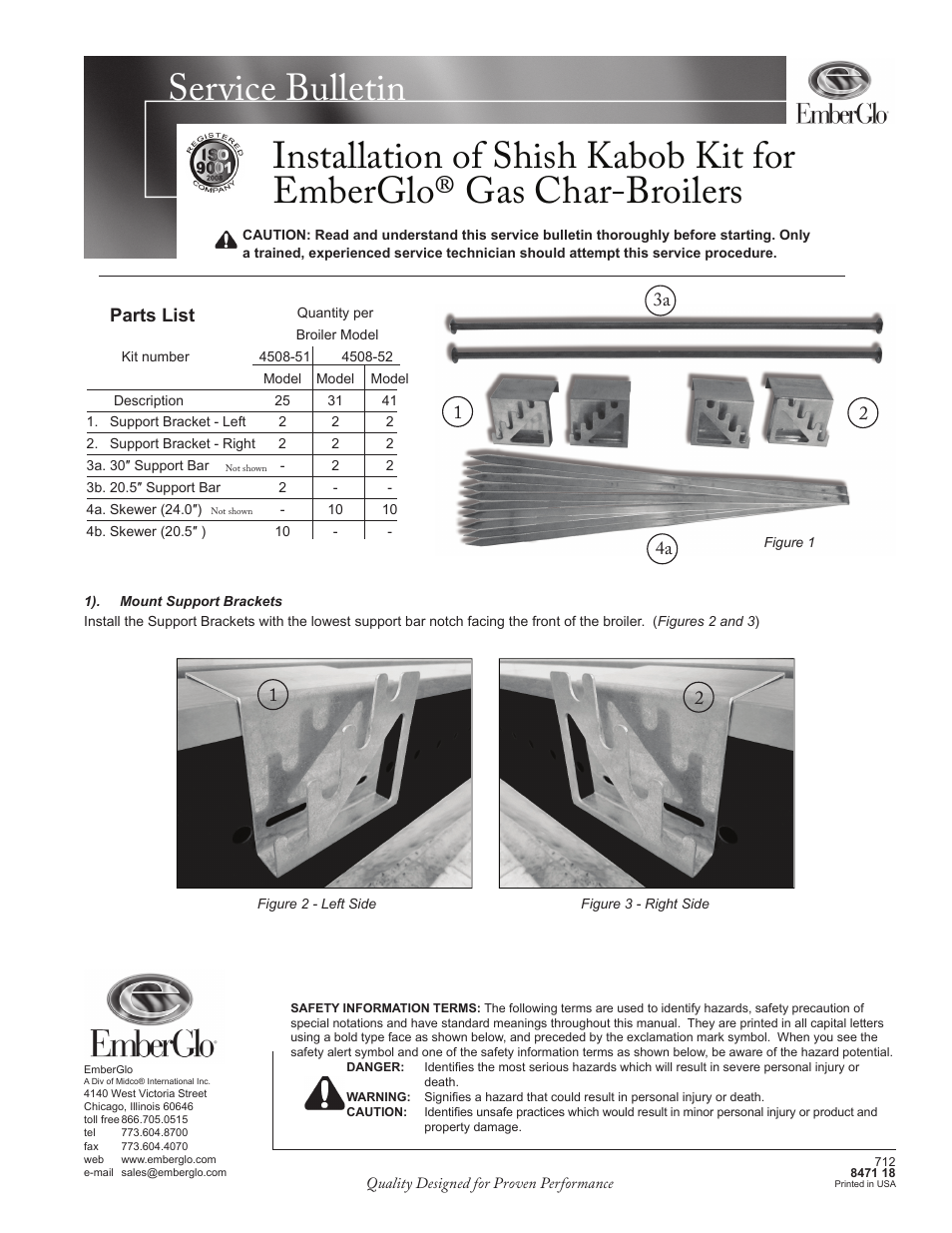 EmberGlo Shish Kabob Kit User Manual | 2 pages
