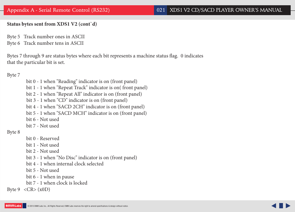 EMM Labs XDS1 User Manual | Page 21 / 21