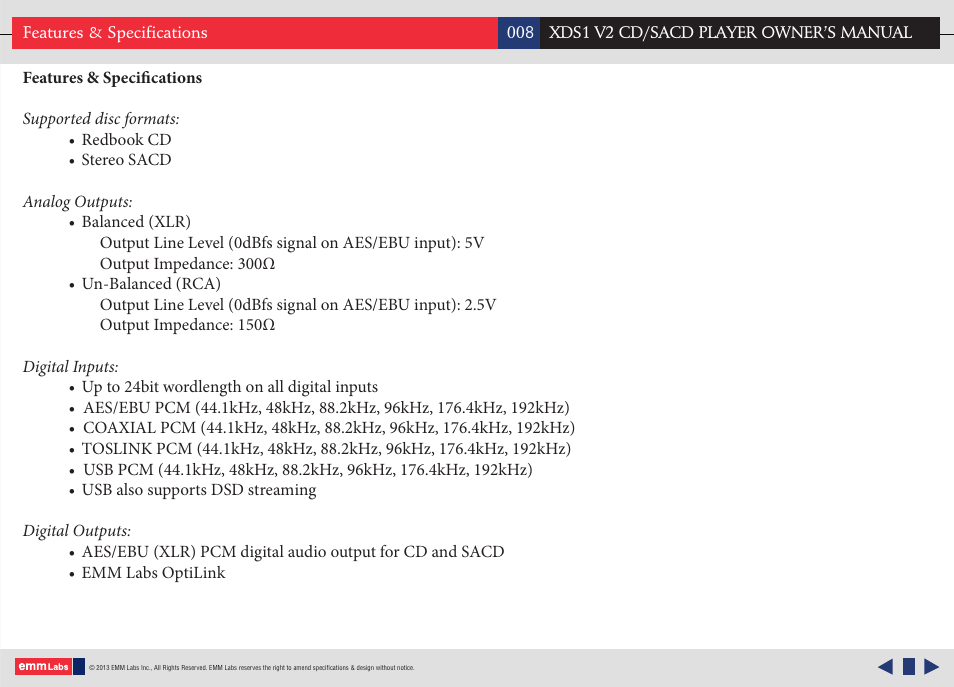 EMM Labs XDS1 User Manual | Page 8 / 21