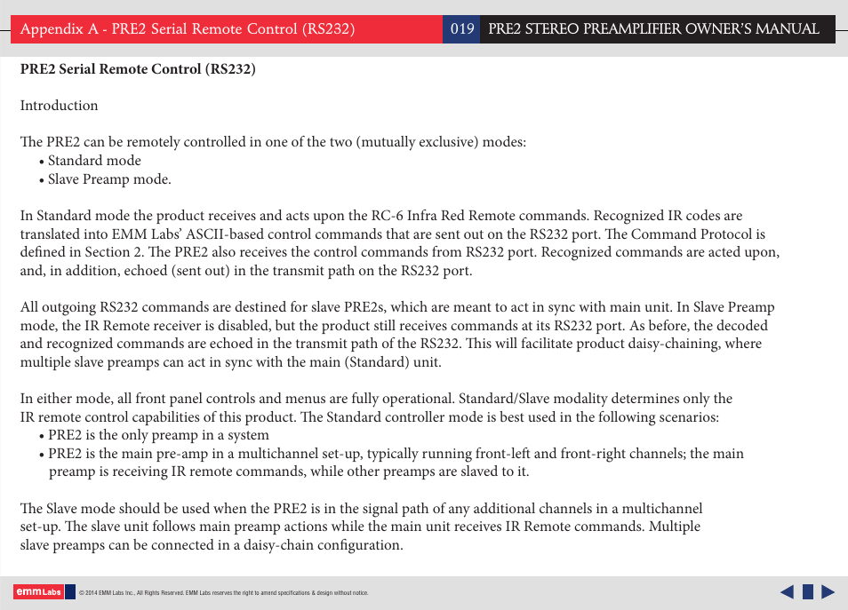 Appendix ap1 | EMM Labs PRE2-SE User Manual | Page 19 / 25