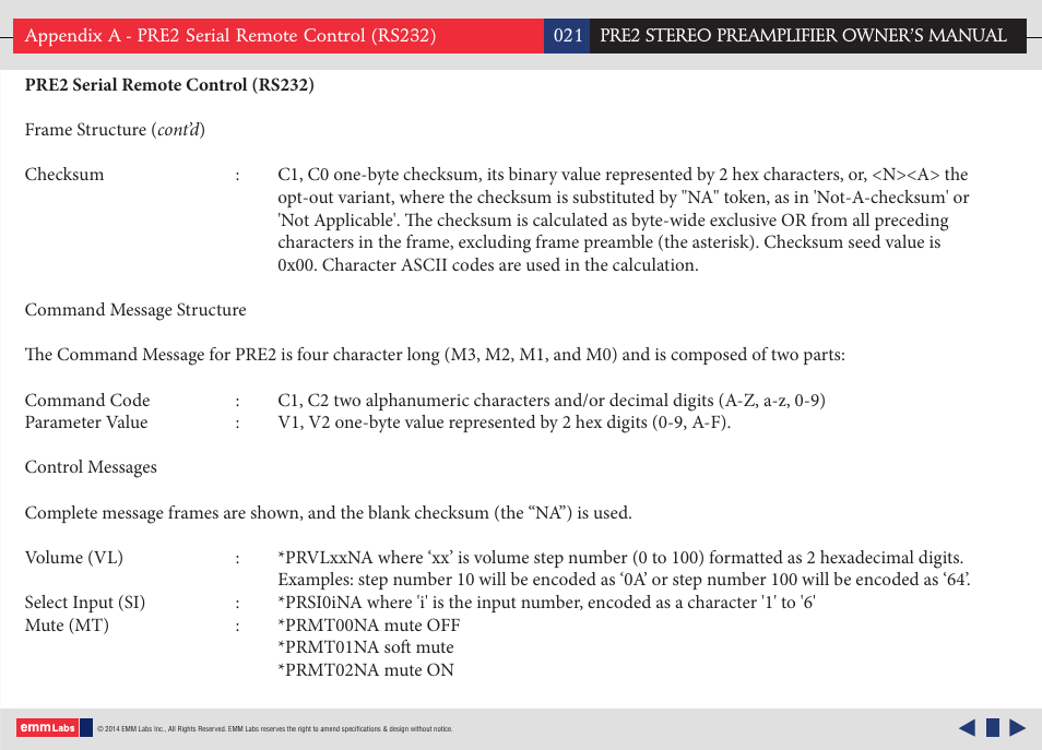 Appendix ap3 | EMM Labs PRE2-SE User Manual | Page 21 / 25