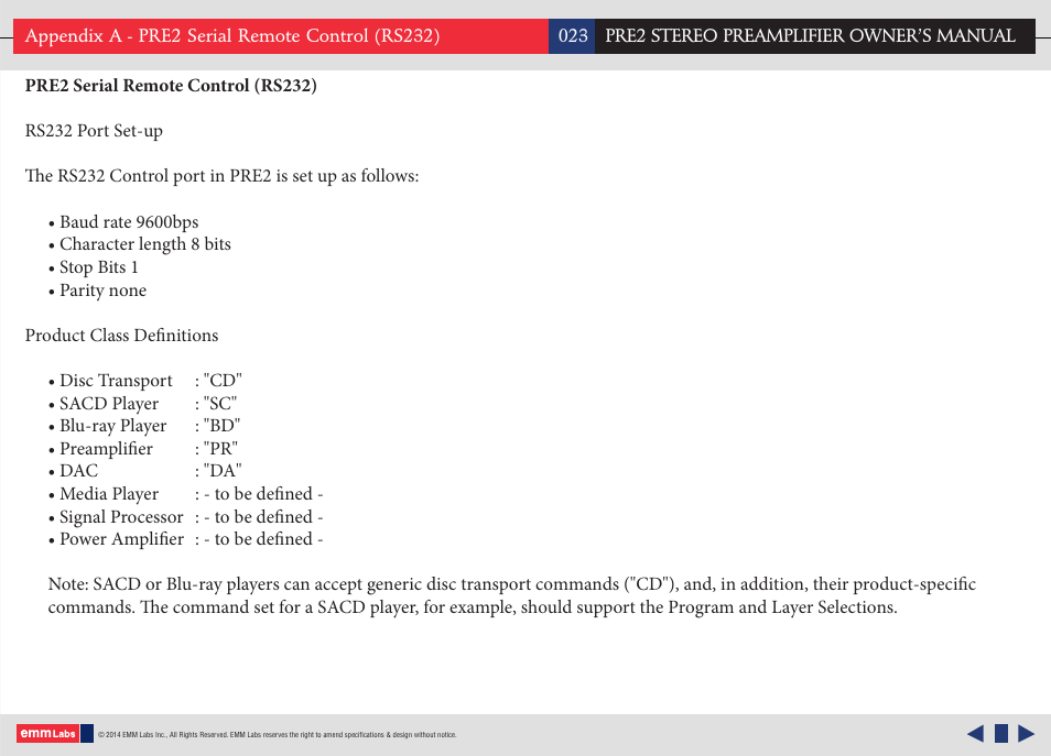 Appendix ap5 | EMM Labs PRE2-SE User Manual | Page 23 / 25
