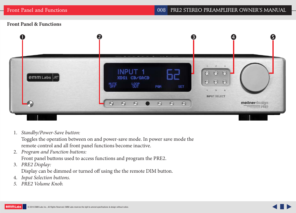 EMM Labs PRE2-SE User Manual | Page 8 / 25