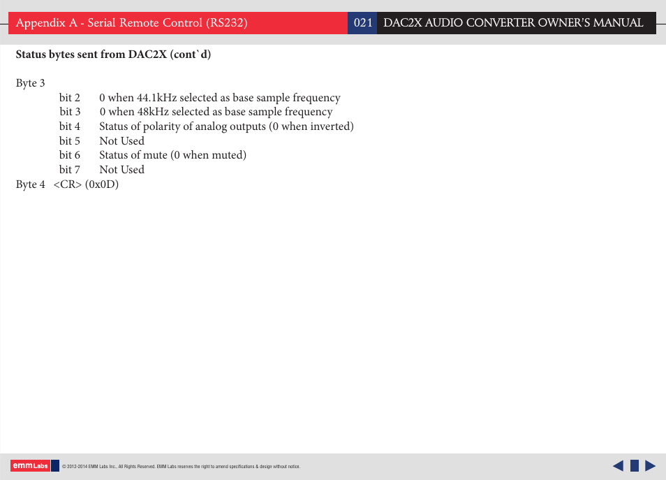 EMM Labs DAC2X AUDIO CONVERTER User Manual | Page 21 / 21