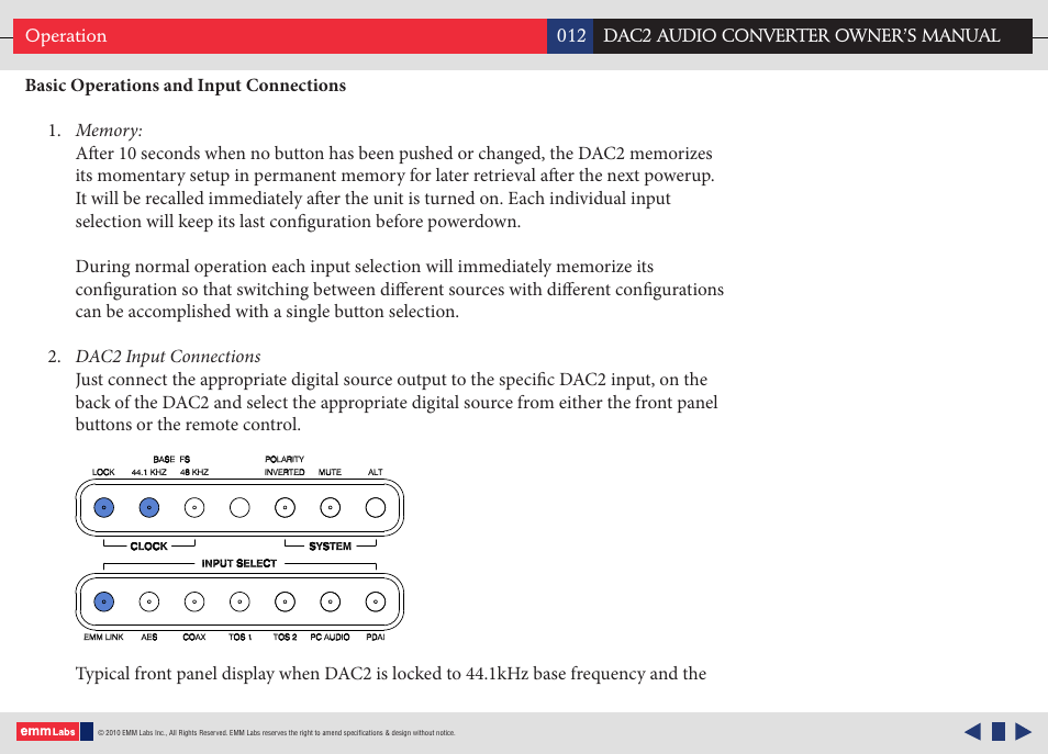 EMM Labs DAC2 AUDIO CONVERTER User Manual | Page 12 / 18
