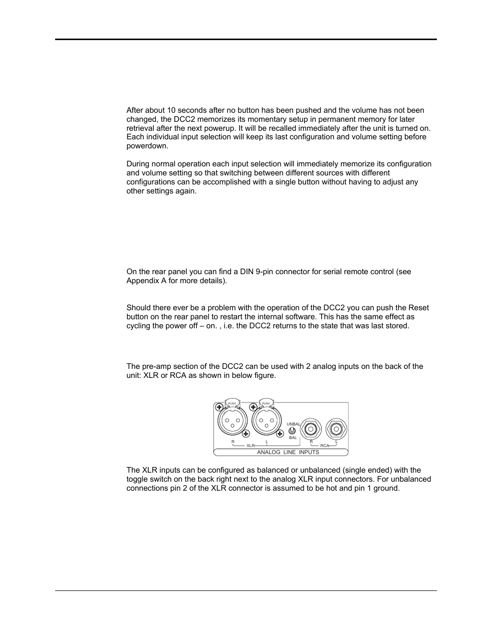 Basic operations and input connections | EMM Labs DCC2 DIGITAL CONTROL CENTER User Manual | Page 6 / 16