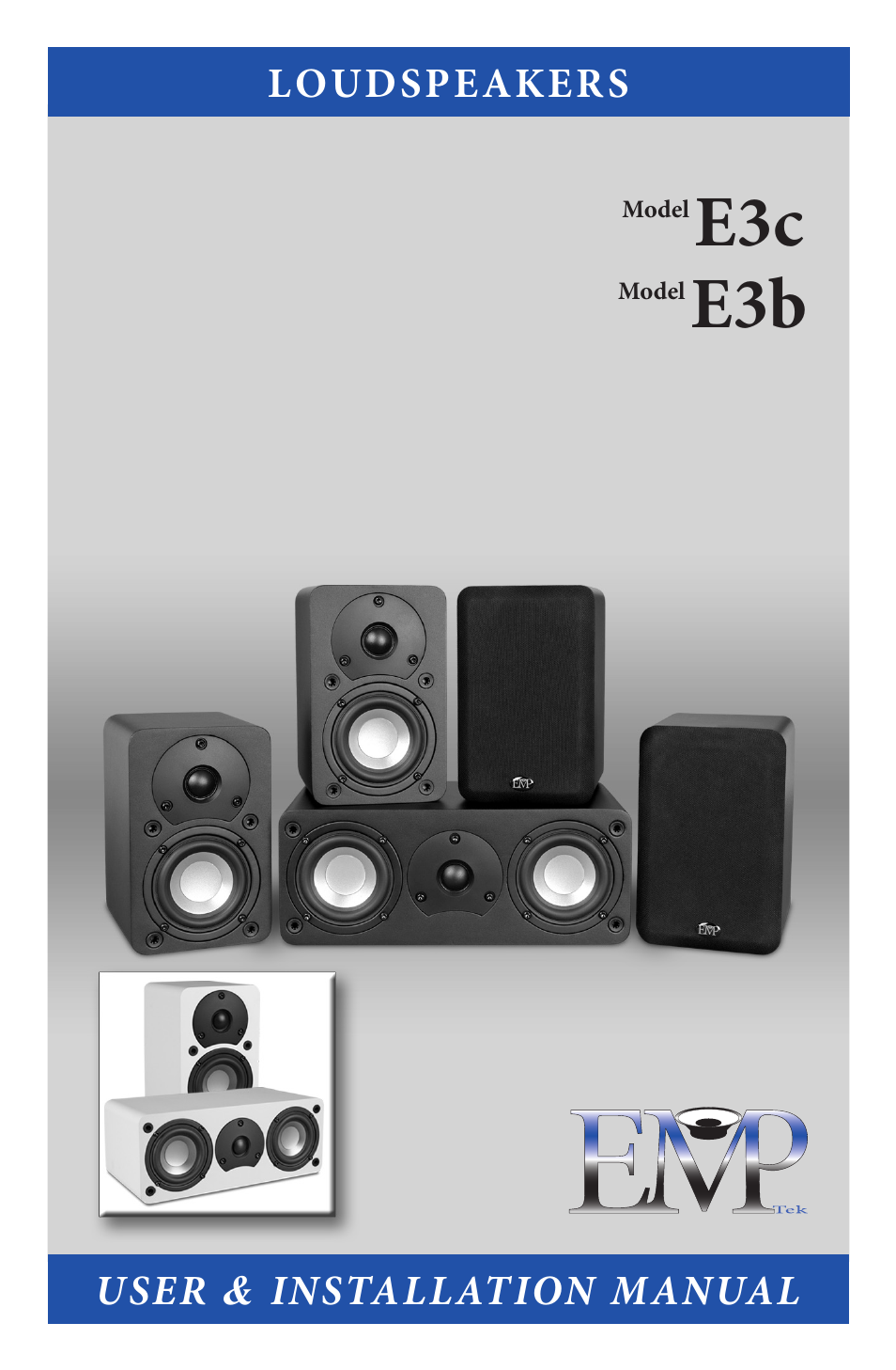 EMP Tek E3 Series Speakers User Manual | 12 pages