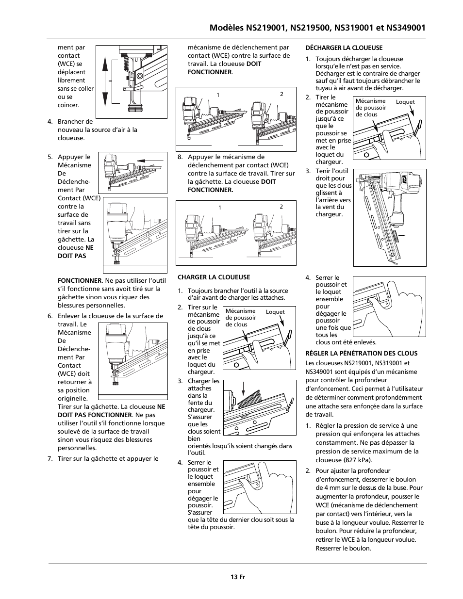 Campbell Hausfeld NS219500 User Manual | Page 13 / 24