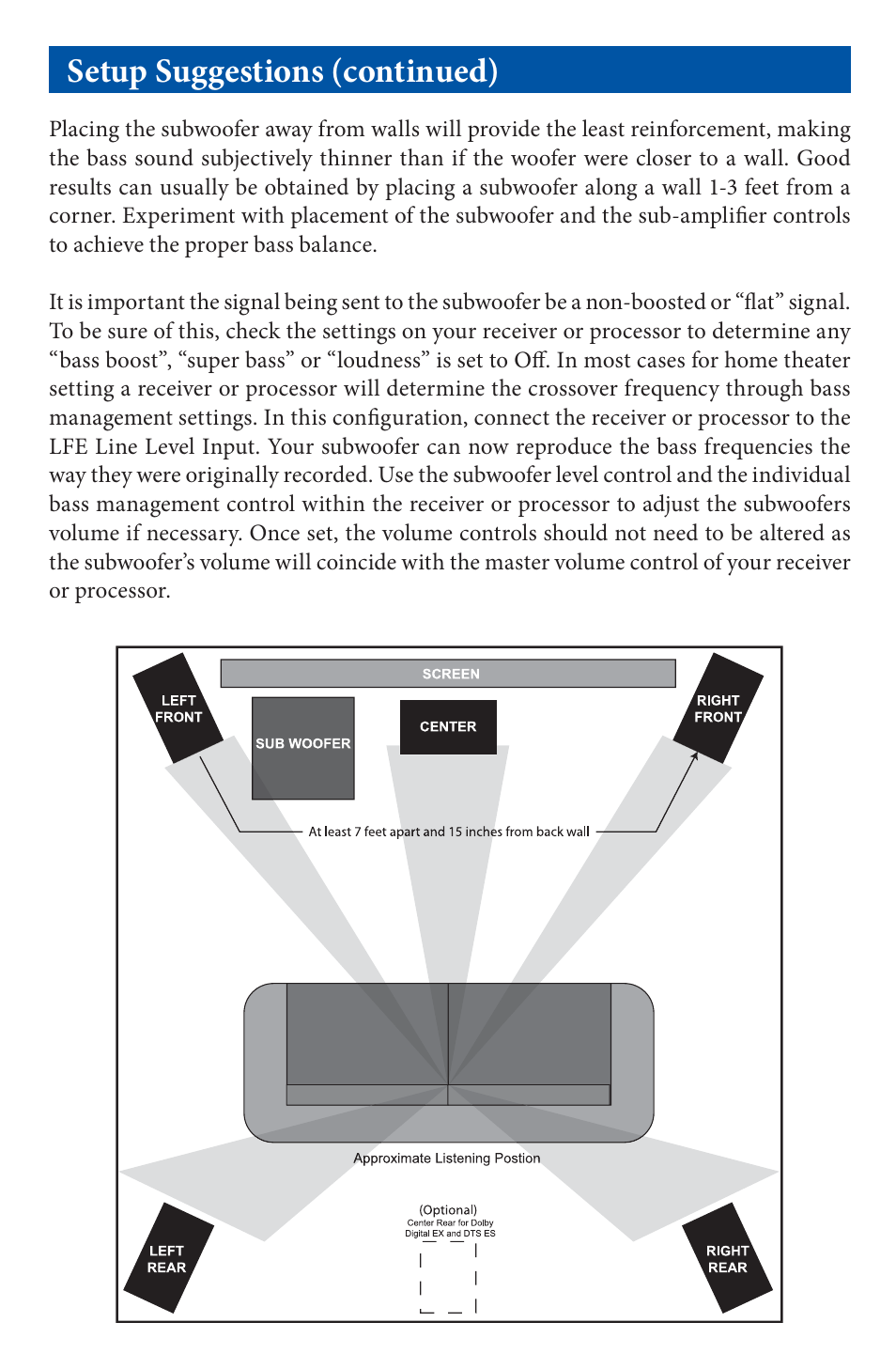 Setup suggestions (continued) | EMP Tek E10s (100Watt) User Manual | Page 4 / 8