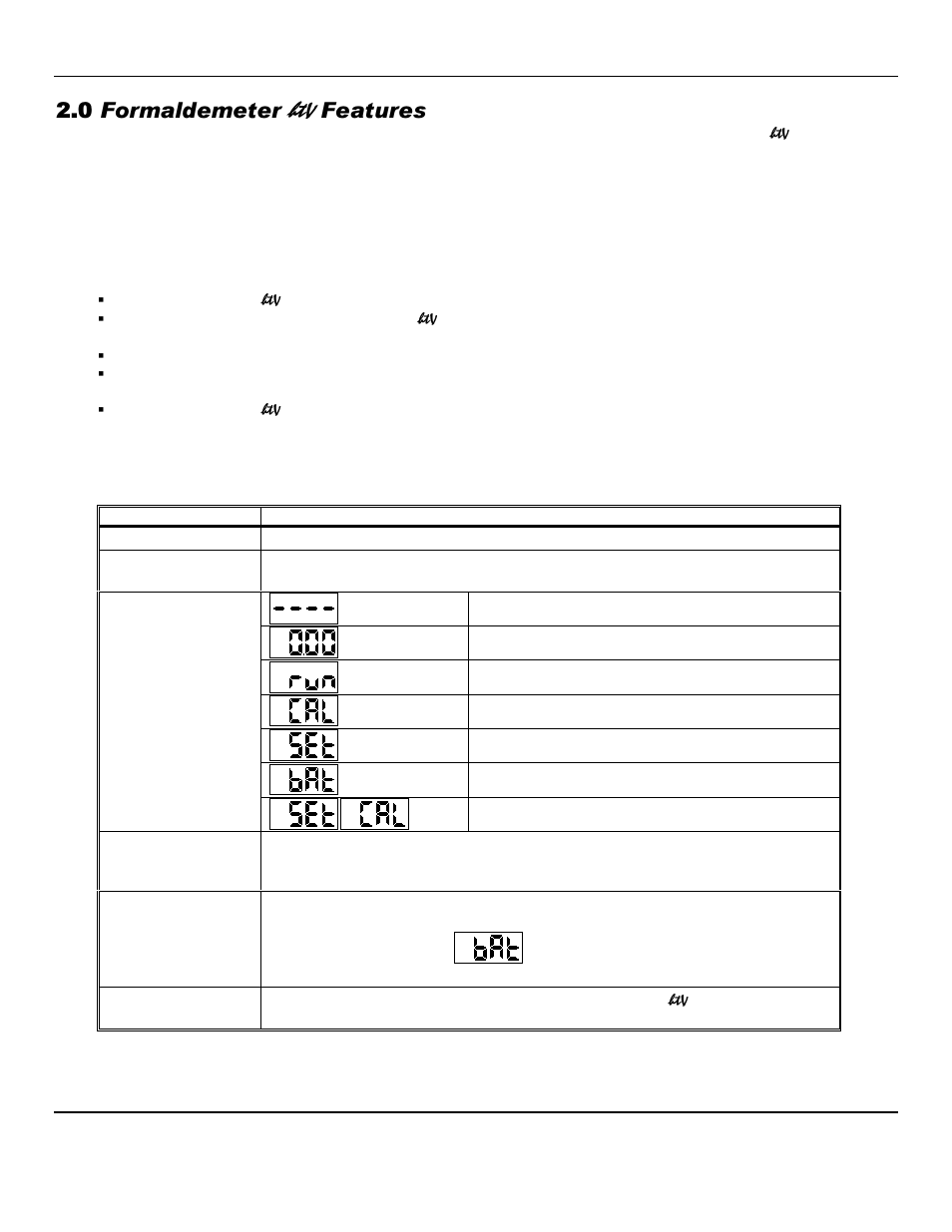 0 formaldemeter htv features | ENMET Formaldemeter htV User Manual | Page 4 / 14