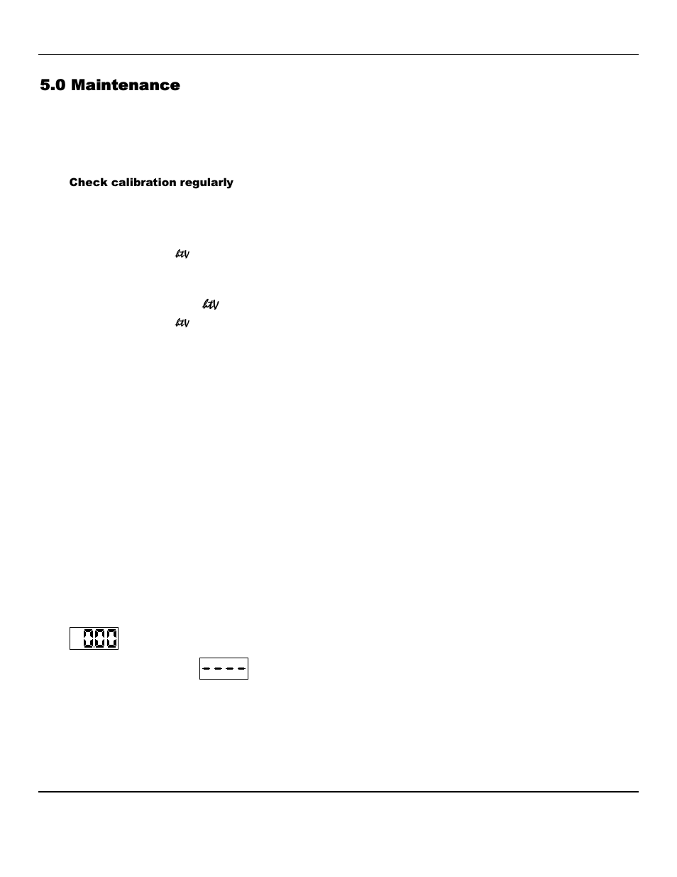 0 maintenance | ENMET Formaldemeter htV User Manual | Page 8 / 14