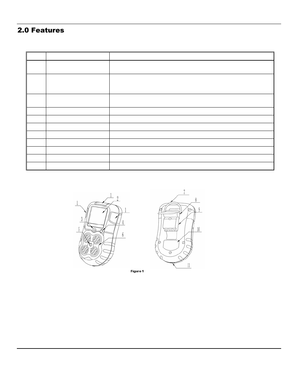 0 features | ENMET RECON/4 User Manual | Page 4 / 10