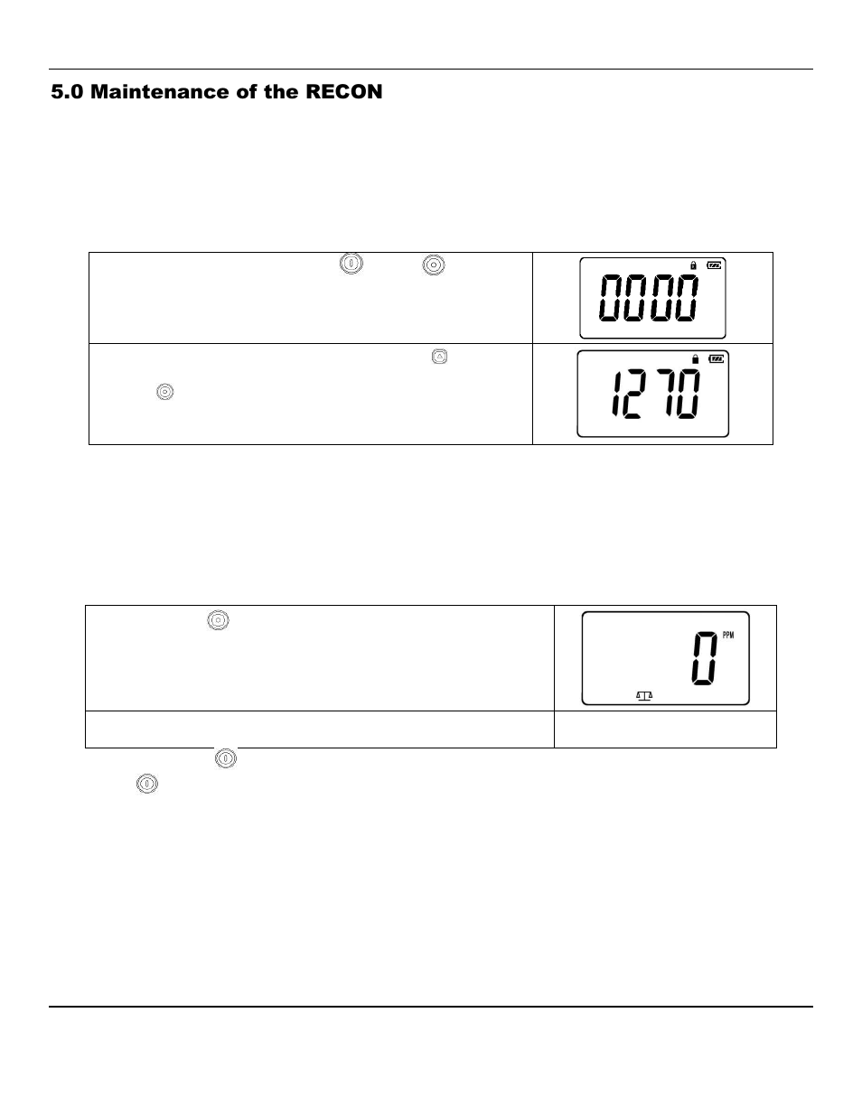 0 maintenance of the recon | ENMET RECON Series User Manual | Page 10 / 16