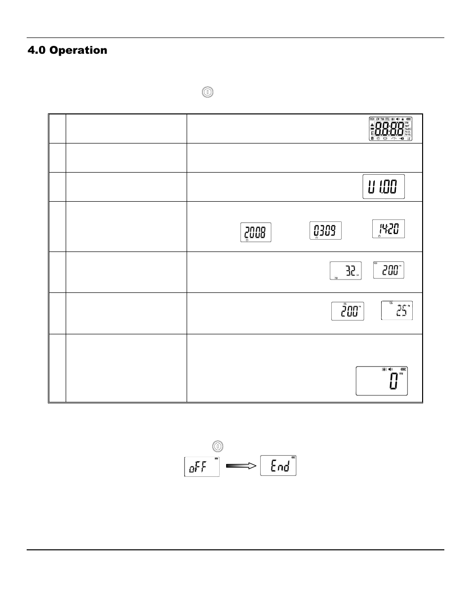 0 operation | ENMET RECON Series User Manual | Page 6 / 16