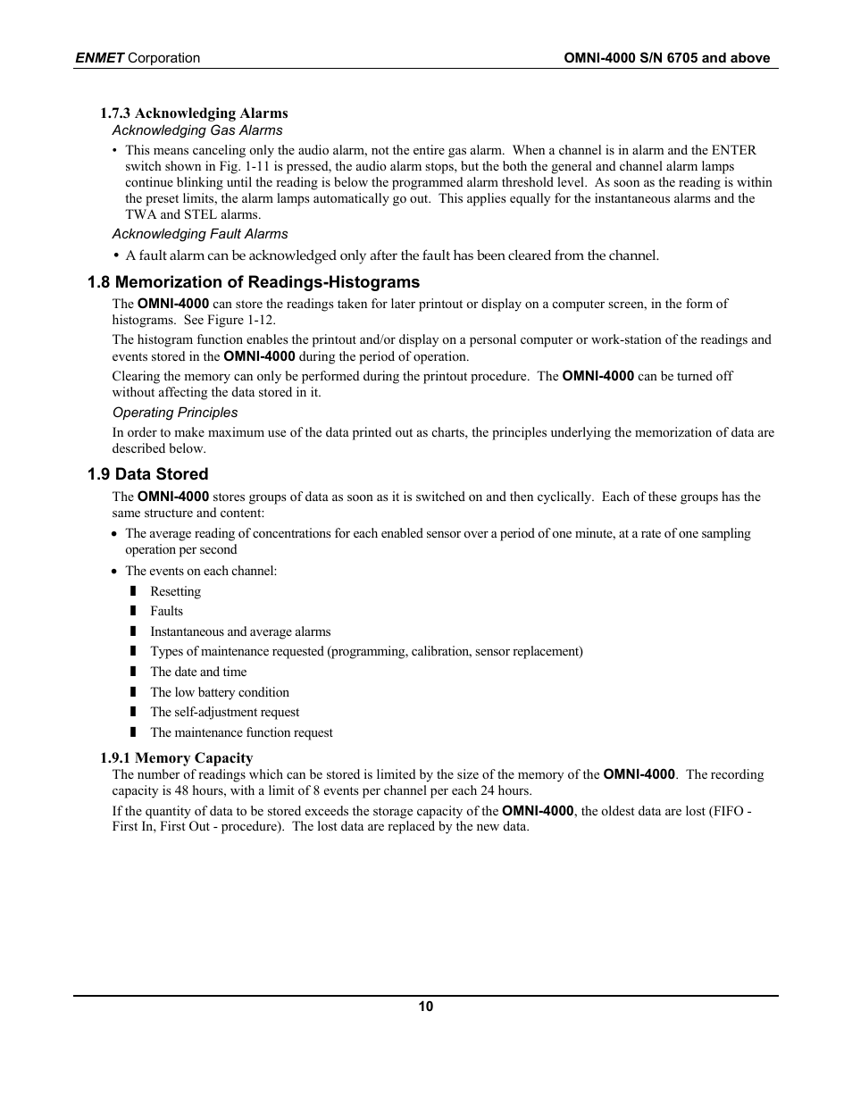 ENMET OMNI-4000 User Manual | Page 16 / 72