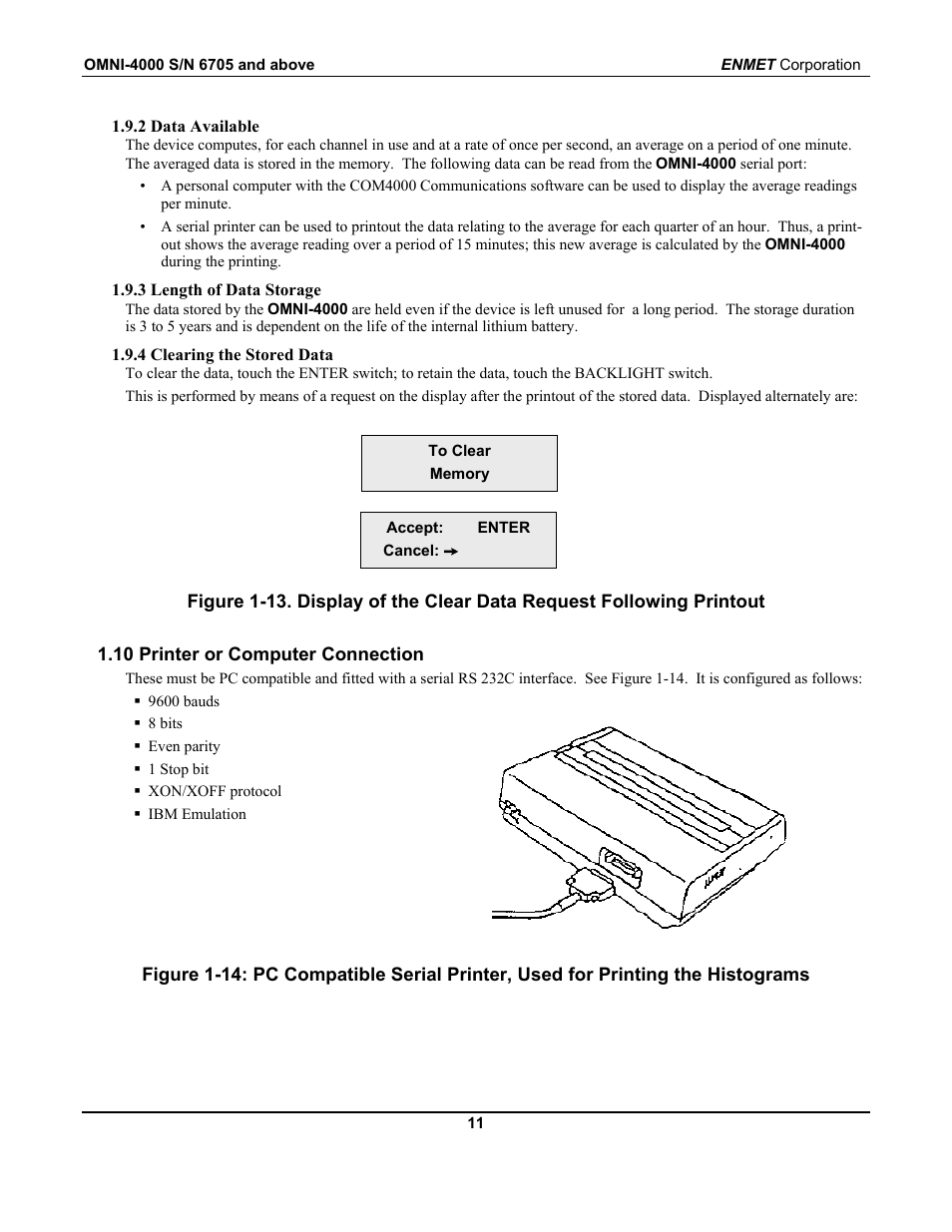 ENMET OMNI-4000 User Manual | Page 17 / 72