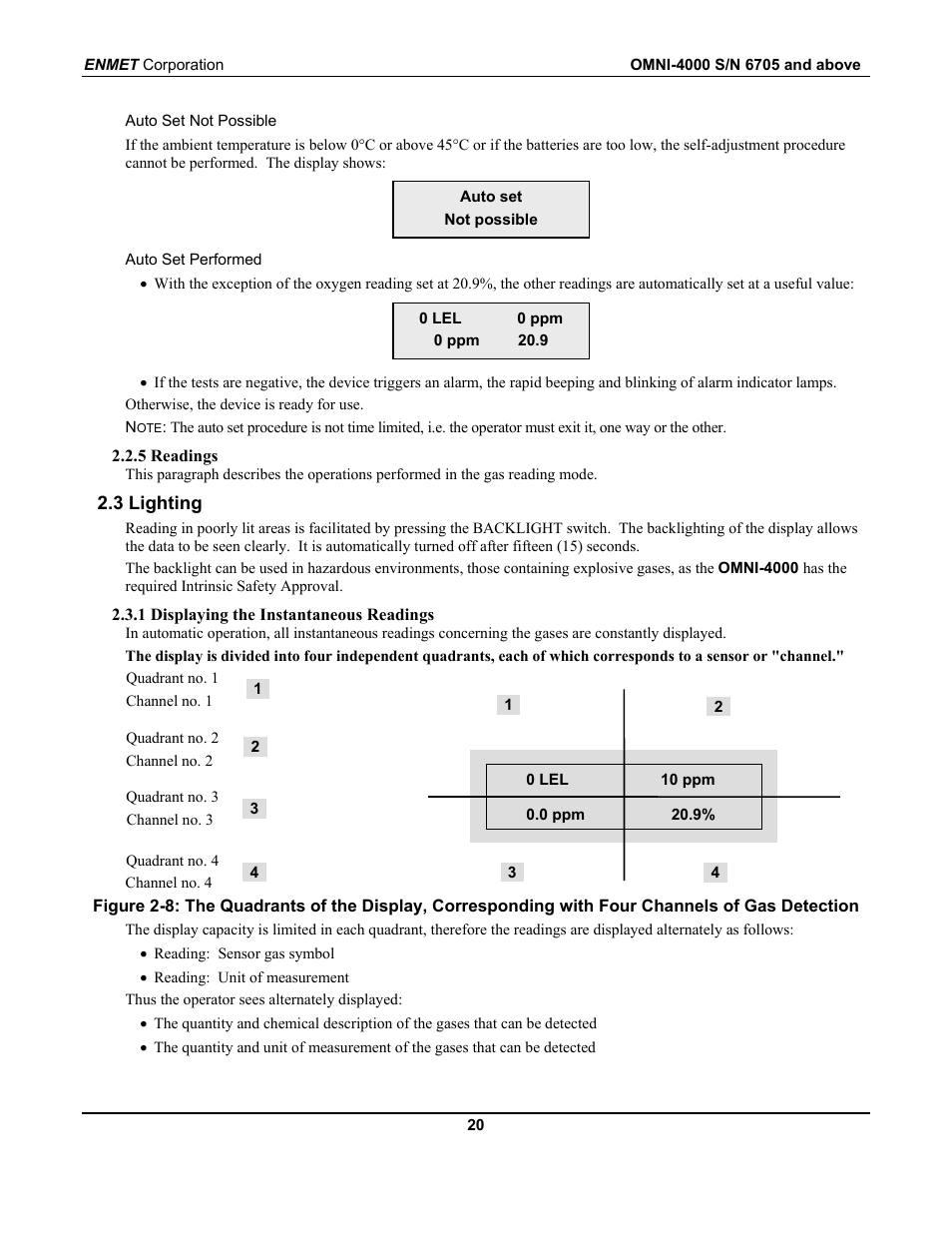 ENMET OMNI-4000 User Manual | Page 26 / 72