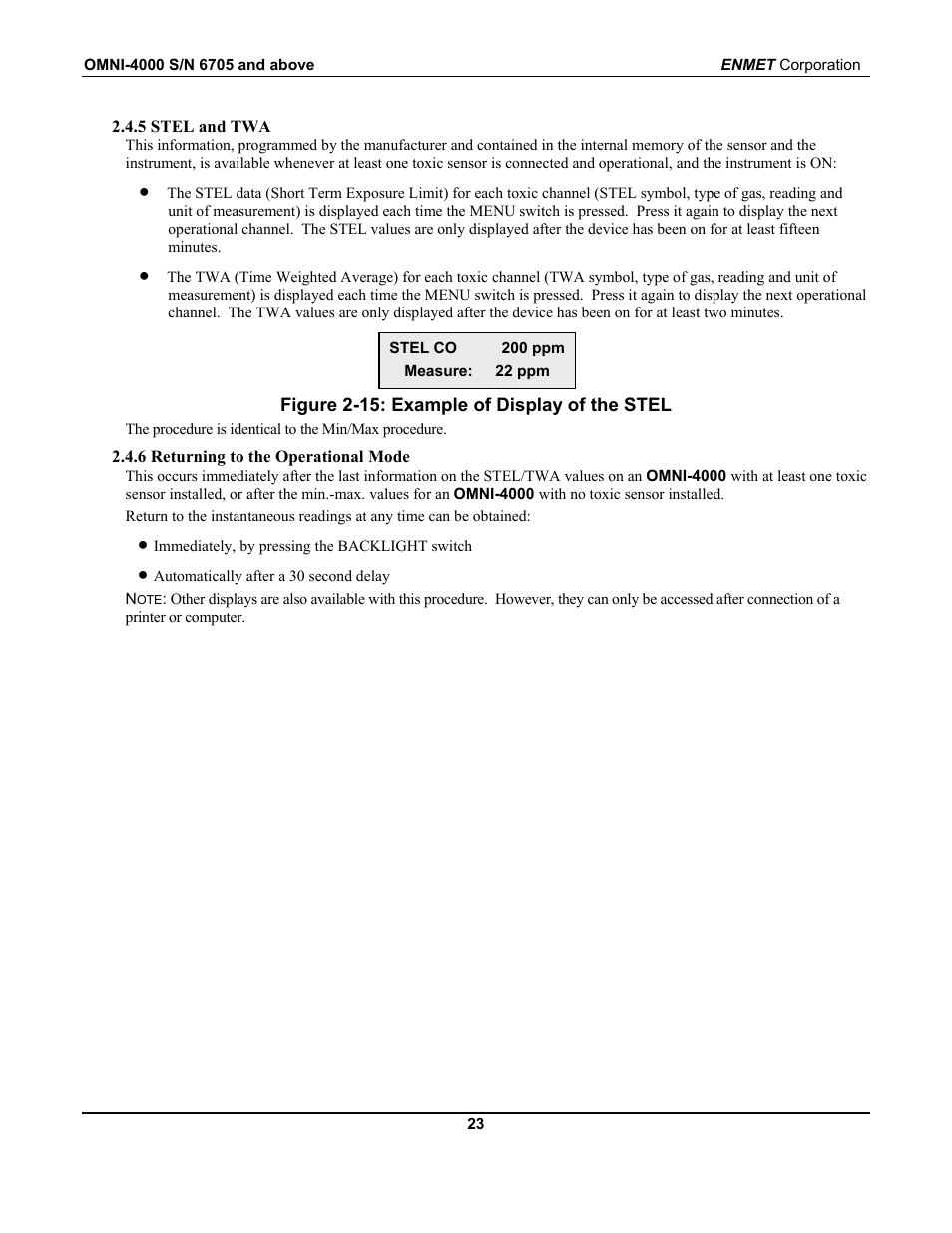 ENMET OMNI-4000 User Manual | Page 29 / 72