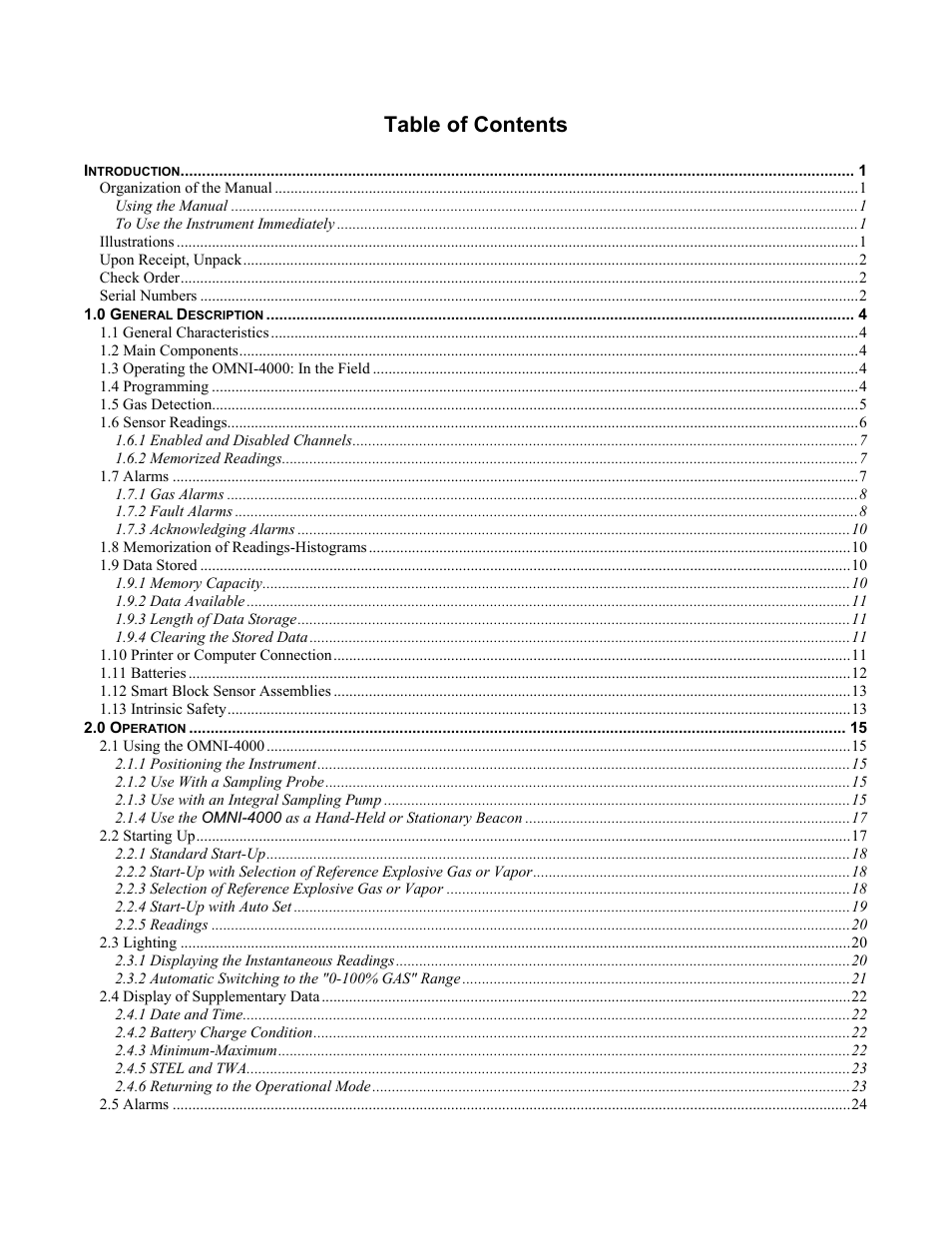 ENMET OMNI-4000 User Manual | Page 3 / 72