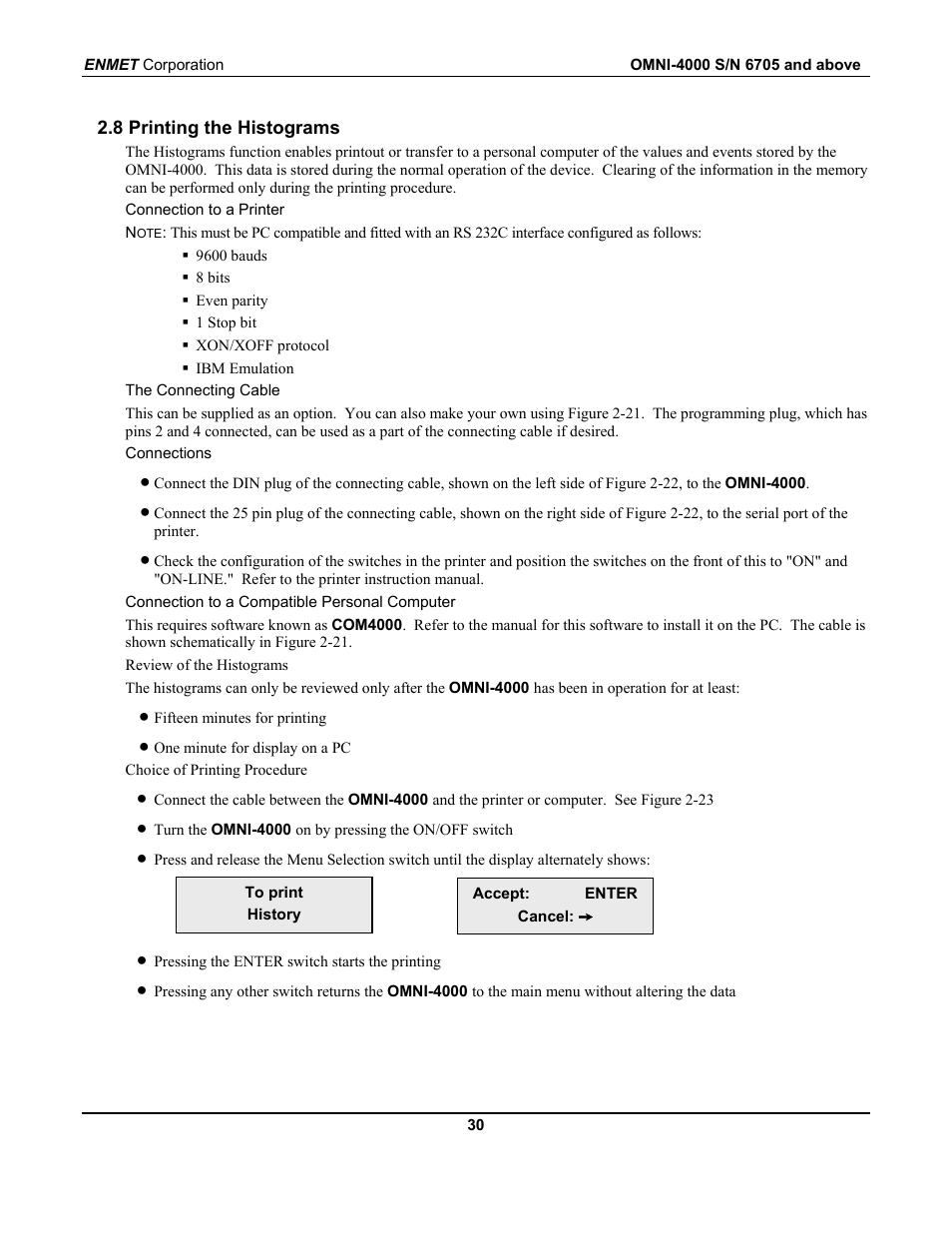 ENMET OMNI-4000 User Manual | Page 36 / 72