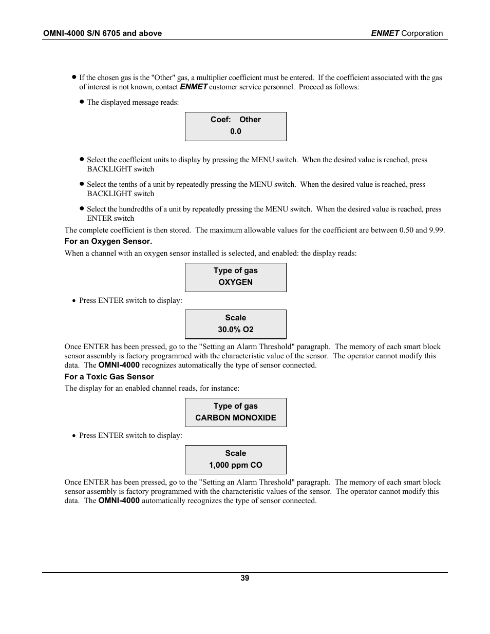 ENMET OMNI-4000 User Manual | Page 45 / 72