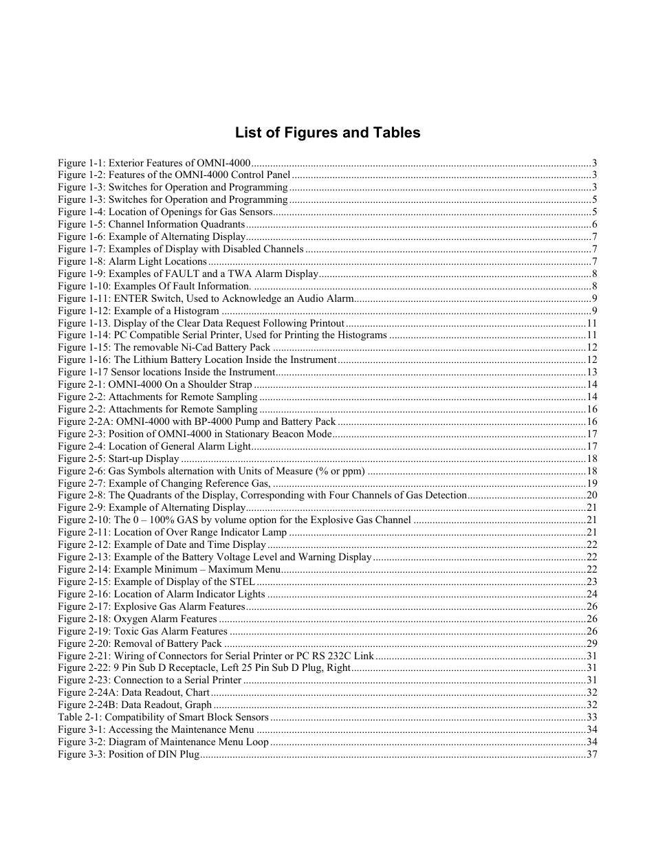 ENMET OMNI-4000 User Manual | Page 5 / 72