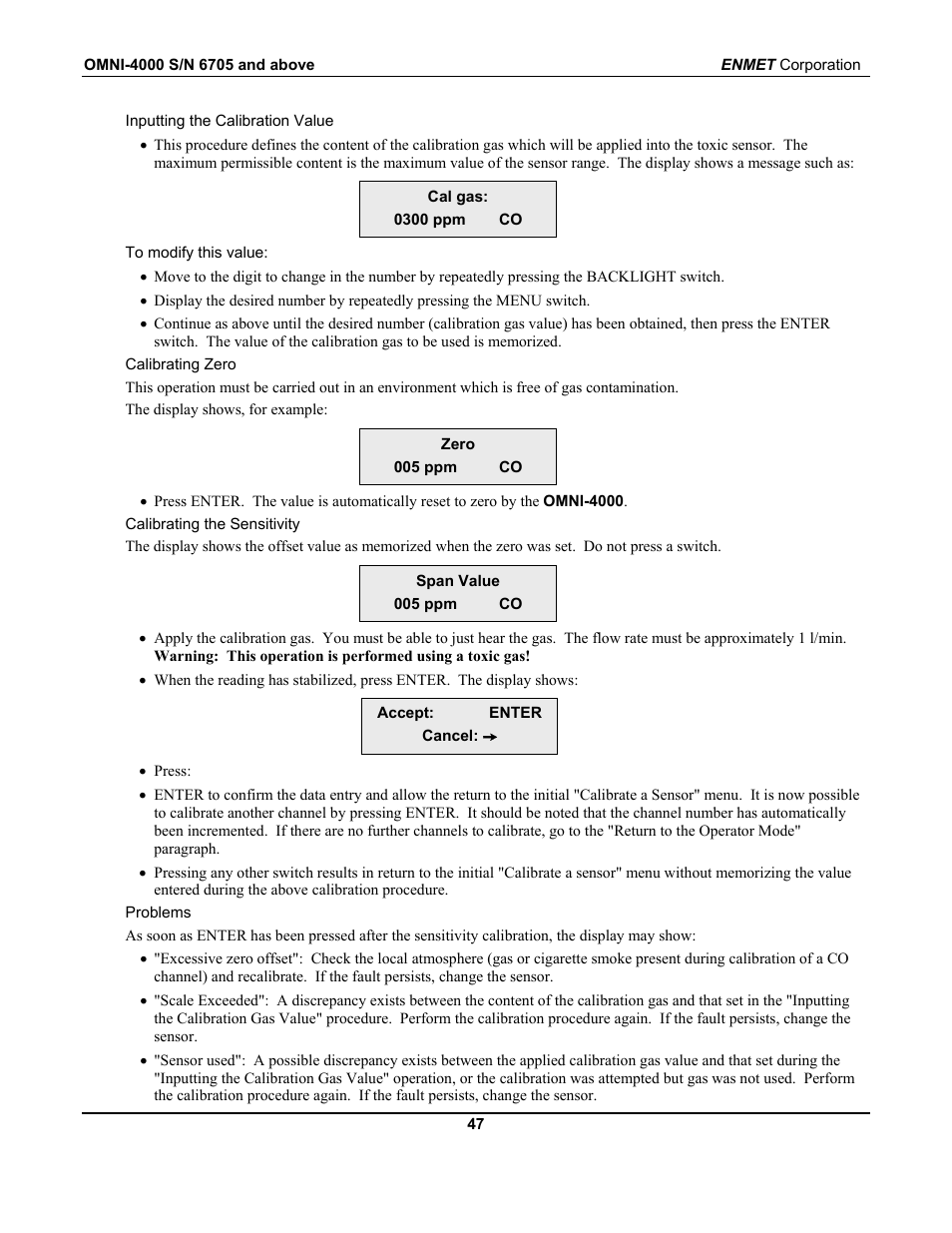 ENMET OMNI-4000 User Manual | Page 53 / 72