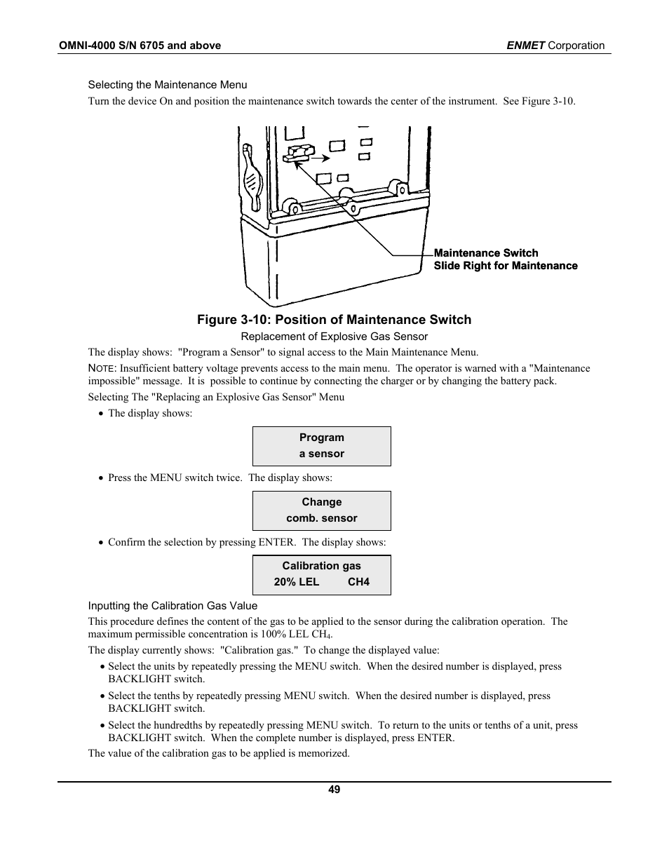 ENMET OMNI-4000 User Manual | Page 55 / 72
